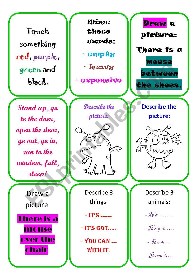 Revision game for children - part 3 (editable)