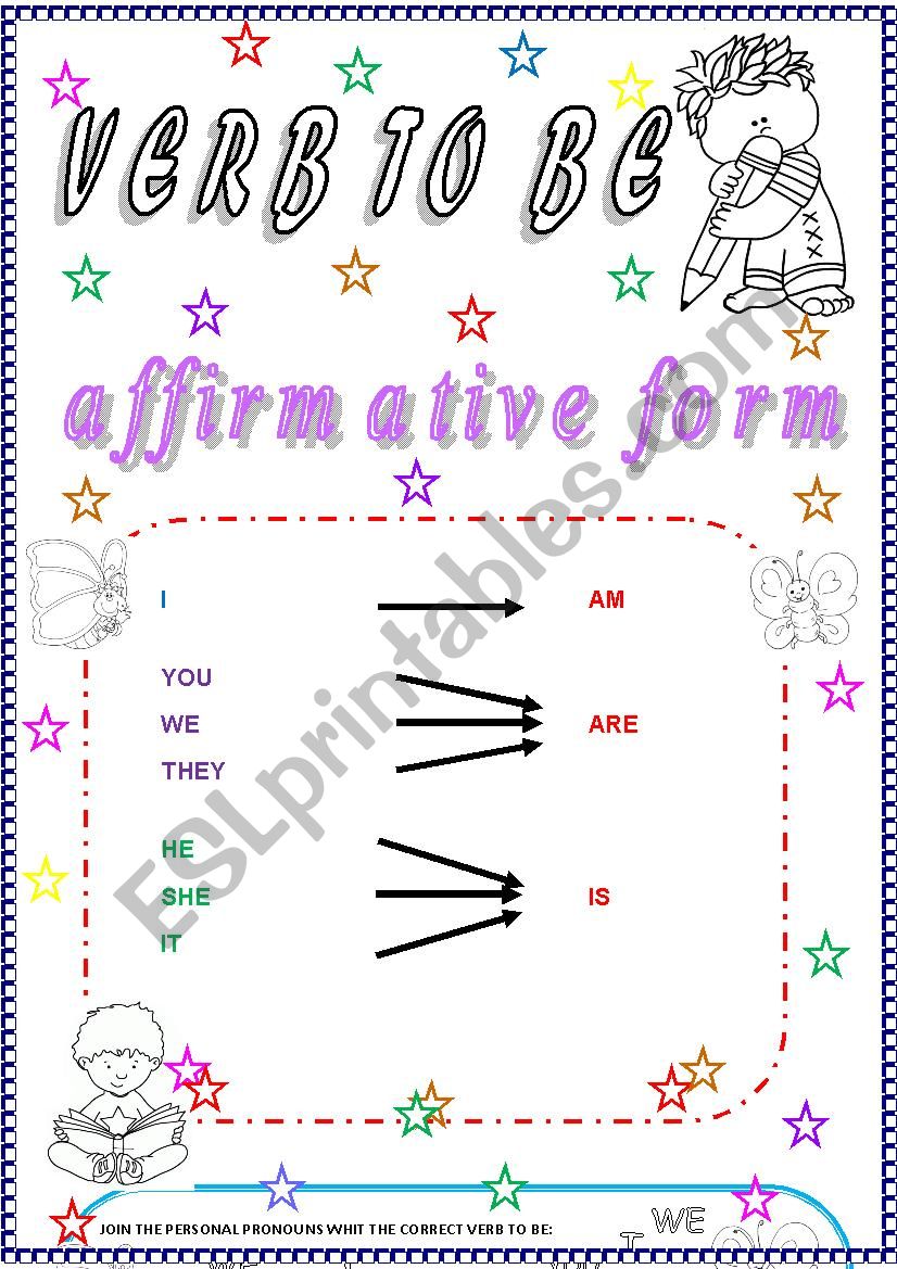 To Be Affirmative Form worksheet