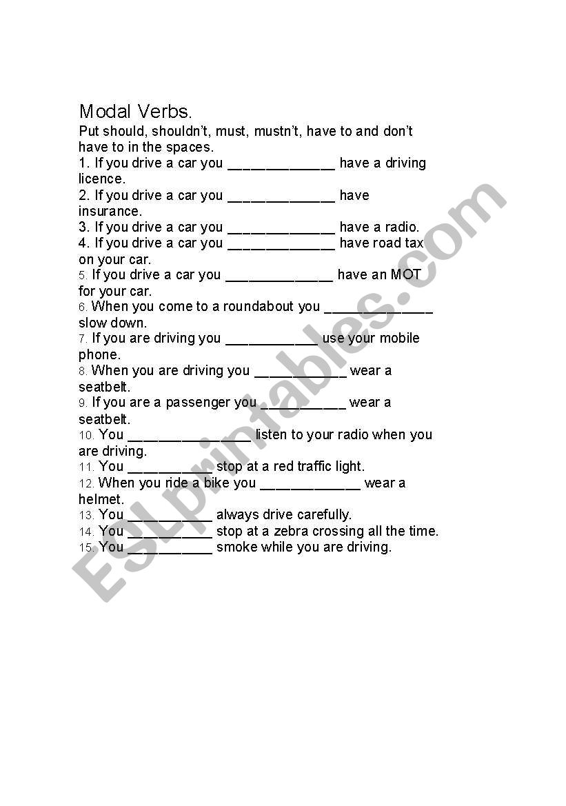 Should I? worksheet