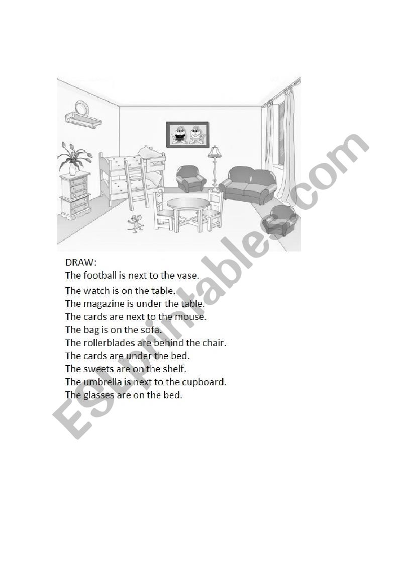 Read and draw worksheet