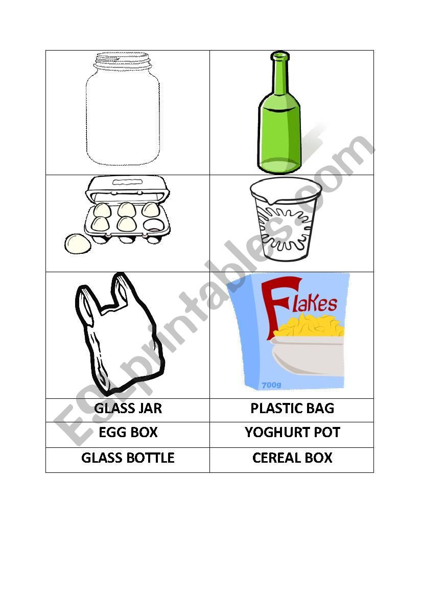 recycling worksheet