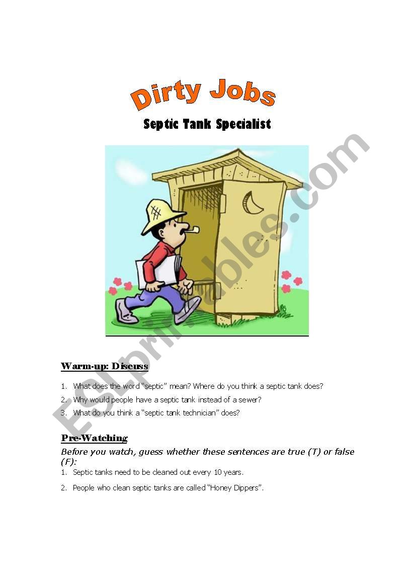 Dirty Jobs / Septic Tank Specialist
