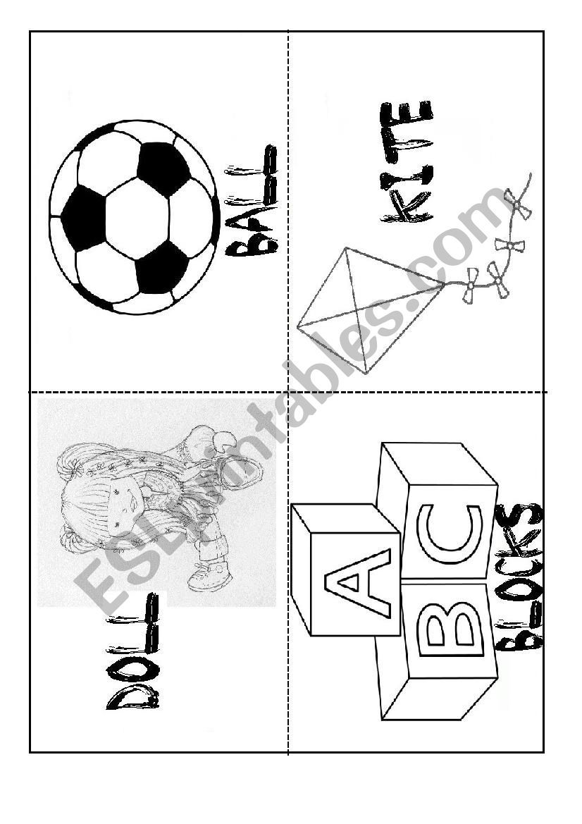 TOYS FLASHCARDS worksheet