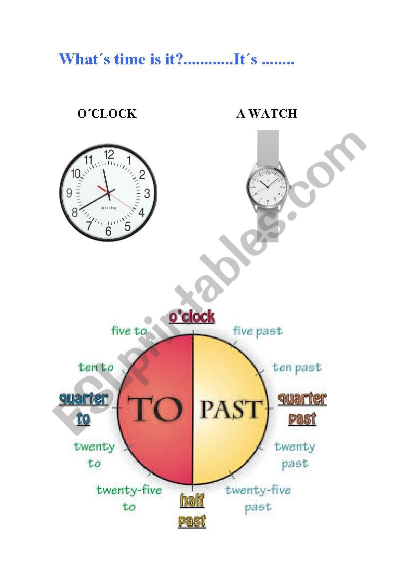 WhatÂ´s time is? worksheet
