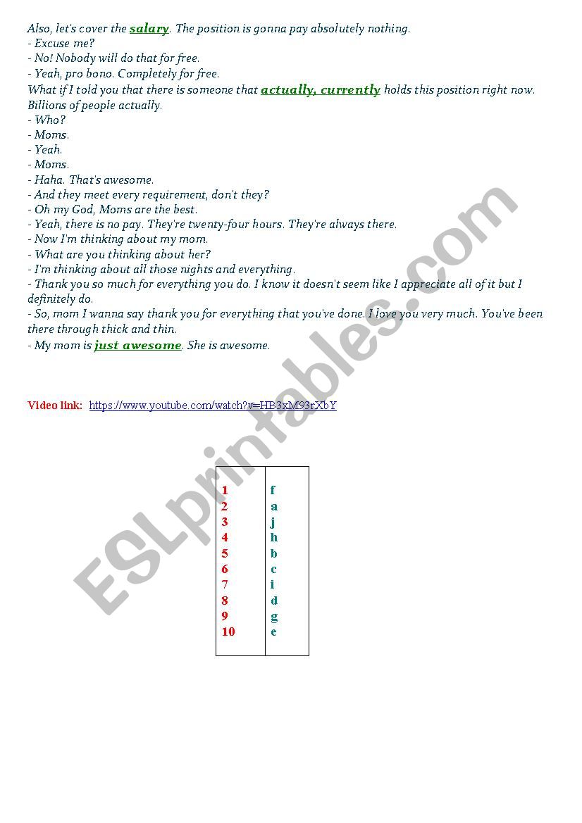 World S Toughest Job Video Interview About How Hard To Be A Mom Present Tenses Review Esl Worksheet By Sanasana 23 video 229 333 prosmotra obnovlen 13 okt. mom present tenses review