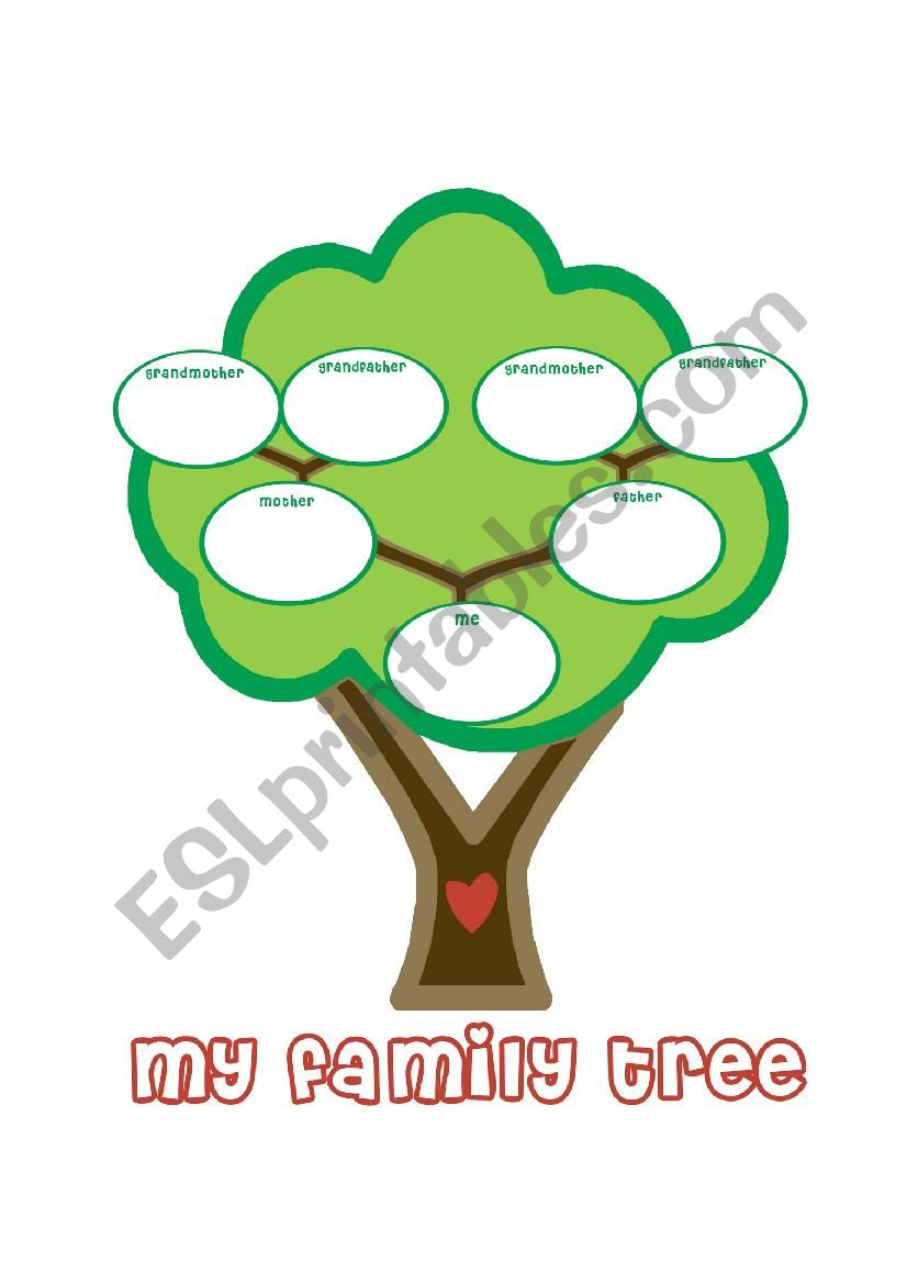 Family Tree worksheet