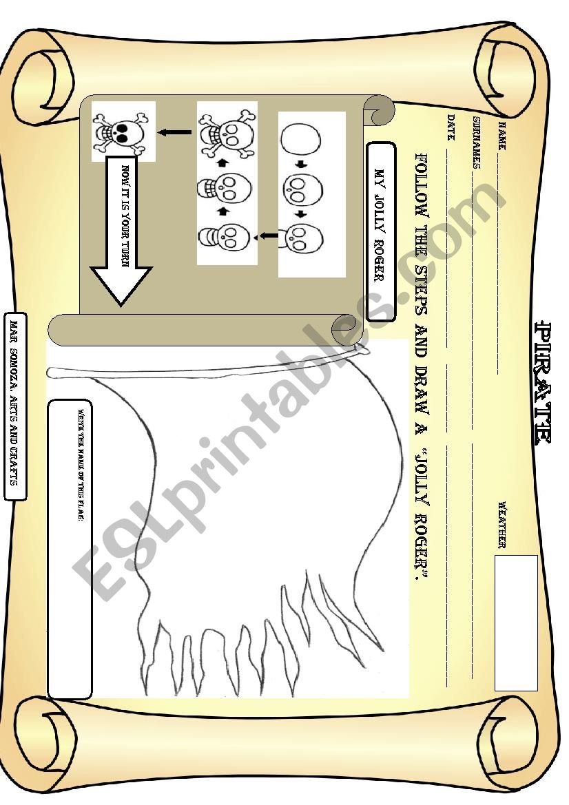 Jolly Roger worksheet