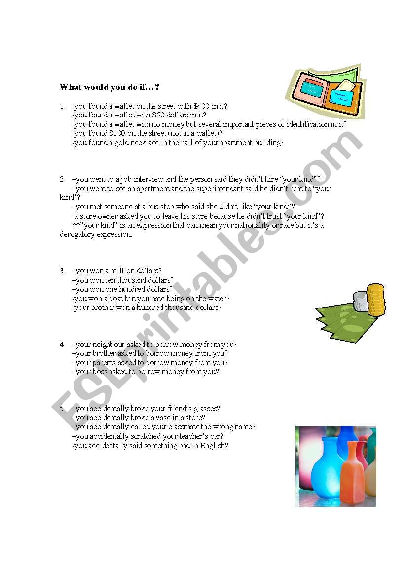 Second Conditional speaking practice