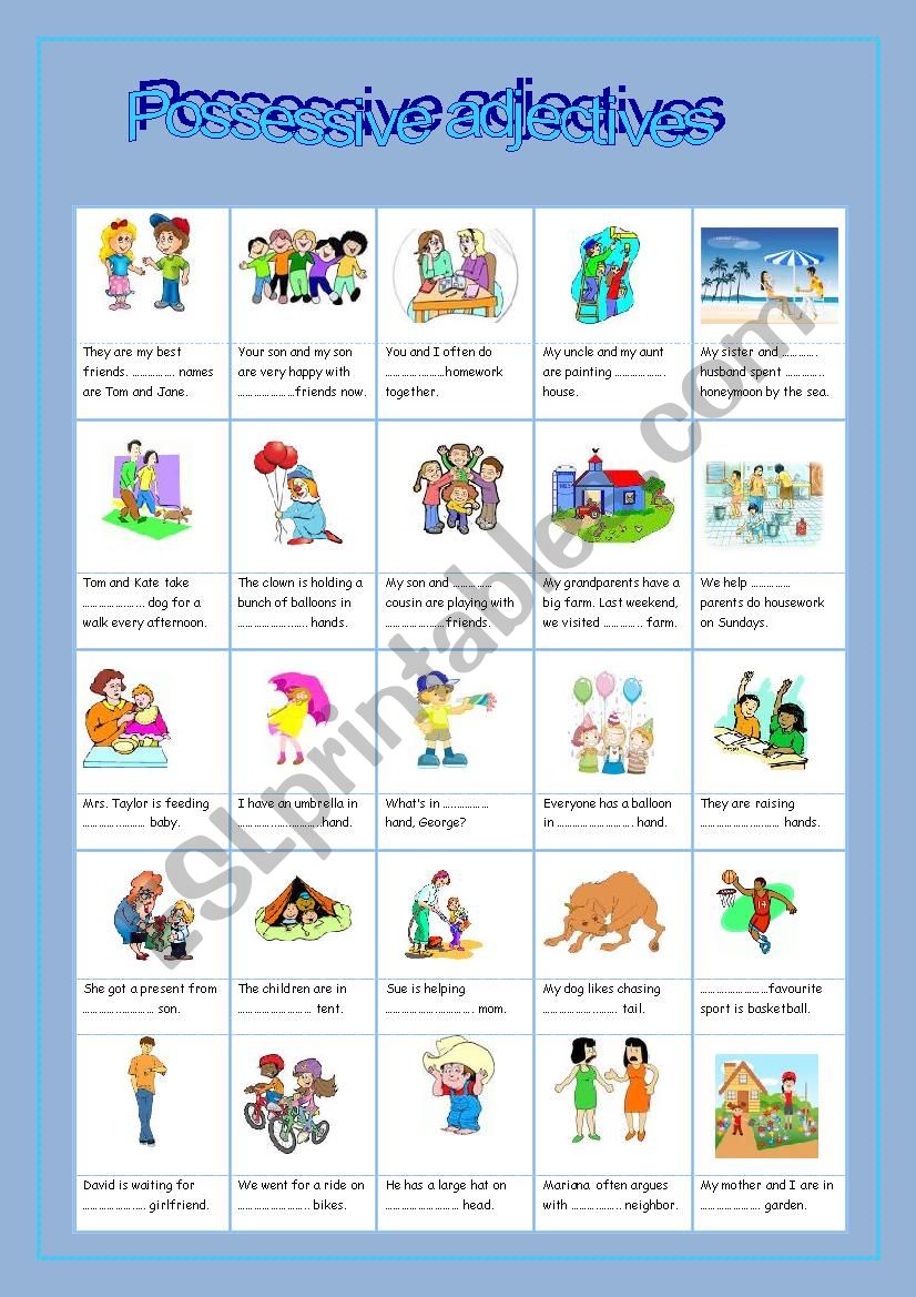 Possessive Adjectives worksheet