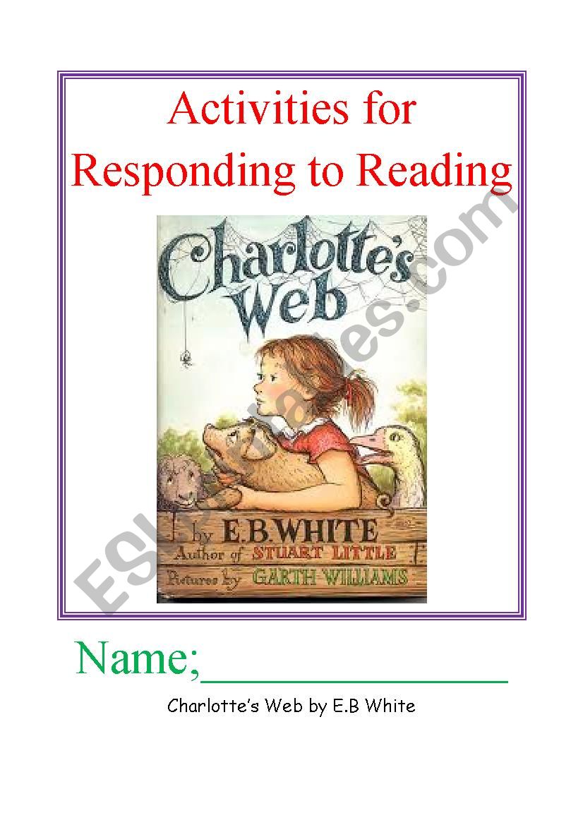 Read and Respond Activities; Charlottes Web