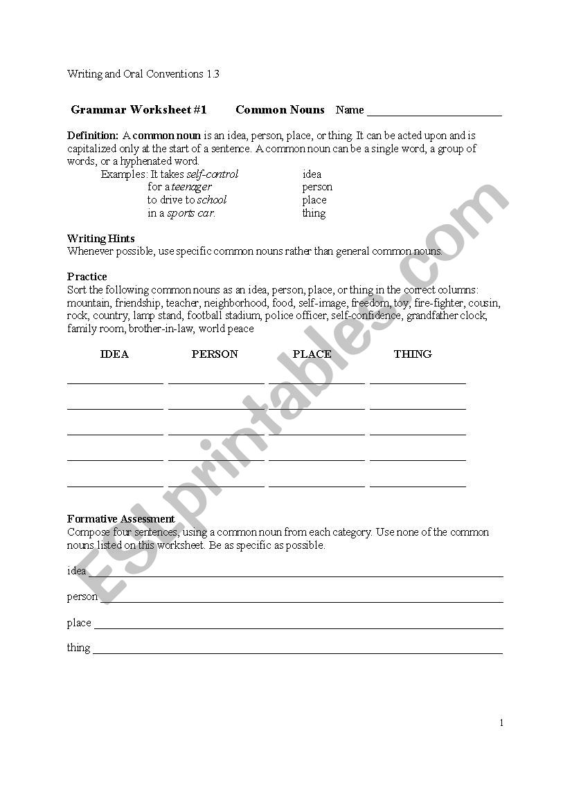 TGM WS worksheet