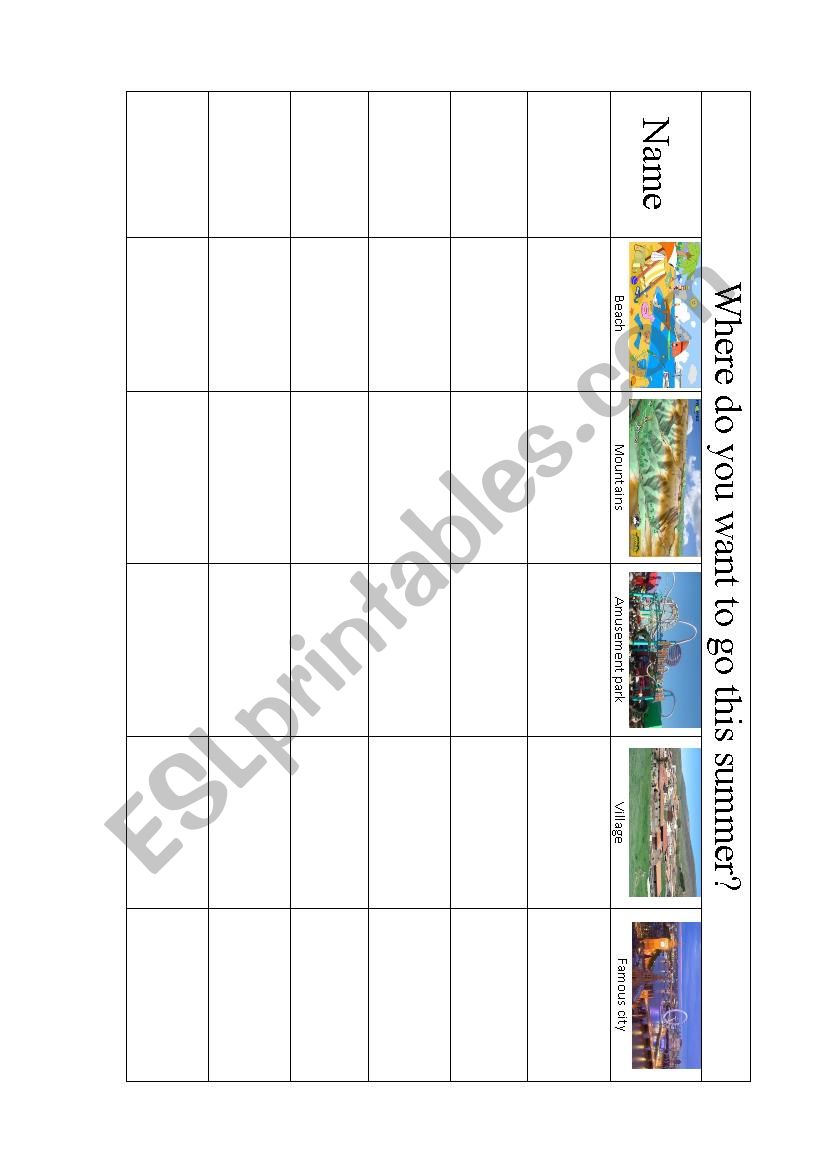 Communicative chart games worksheet