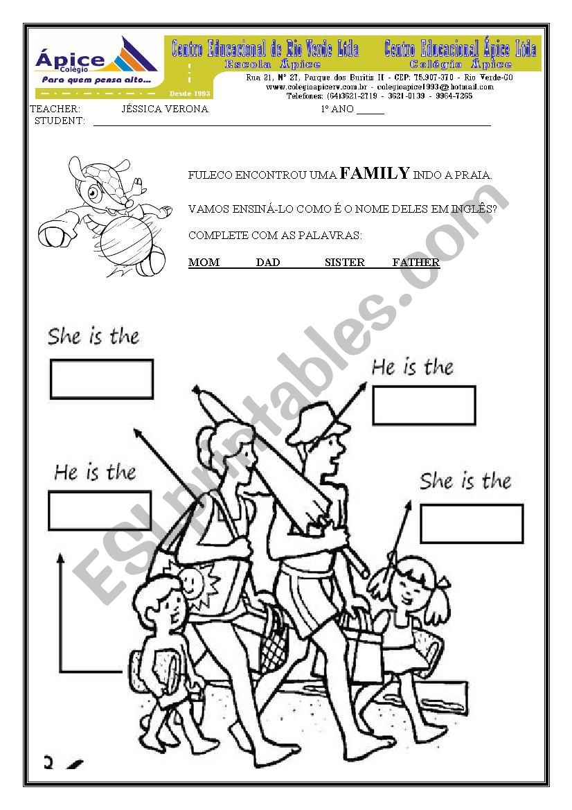 FAMILY worksheet