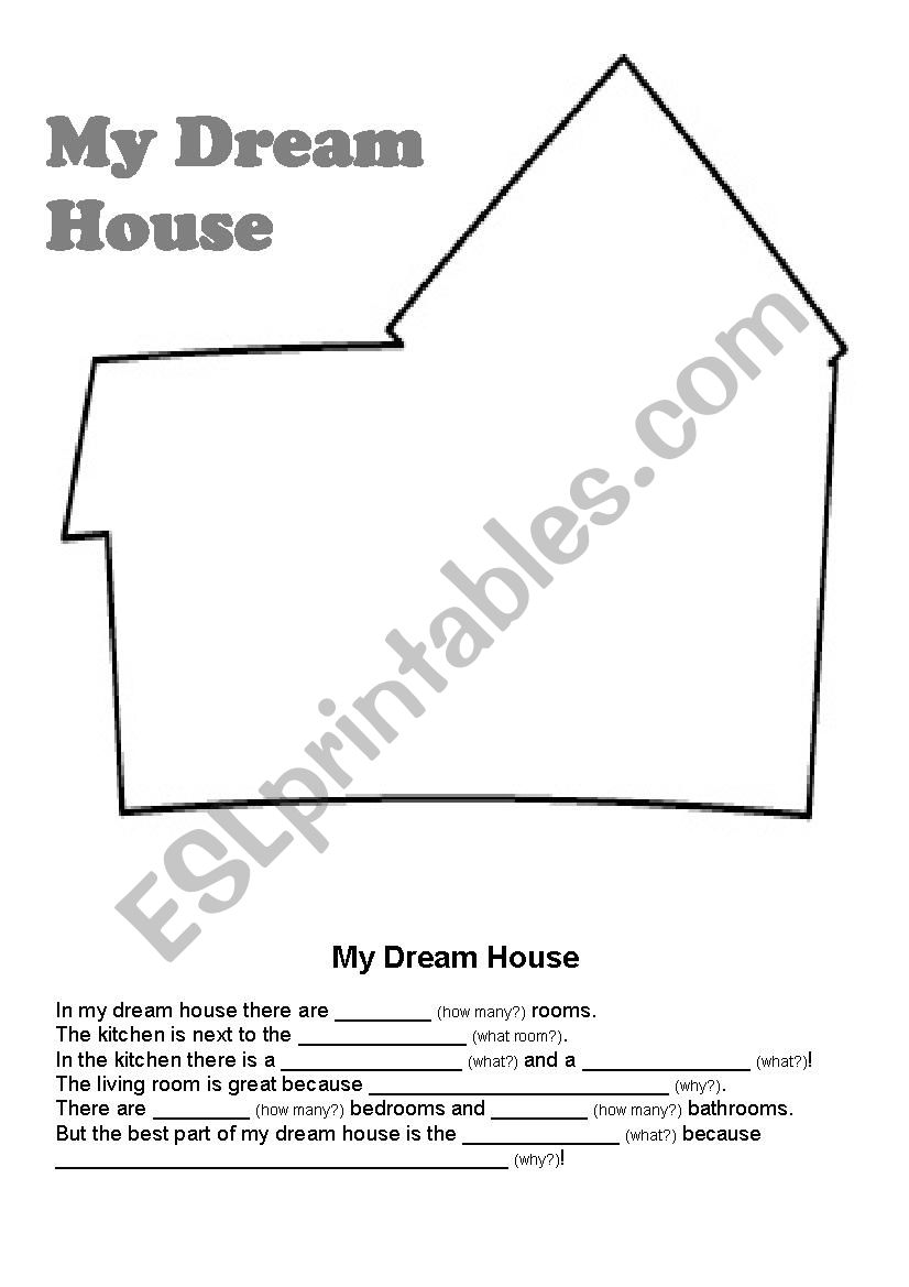 My Dream House worksheet