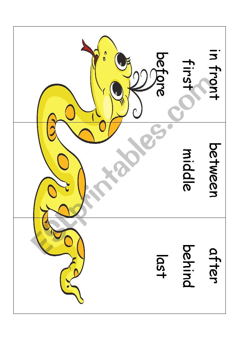 Posision 3 Snake worksheet