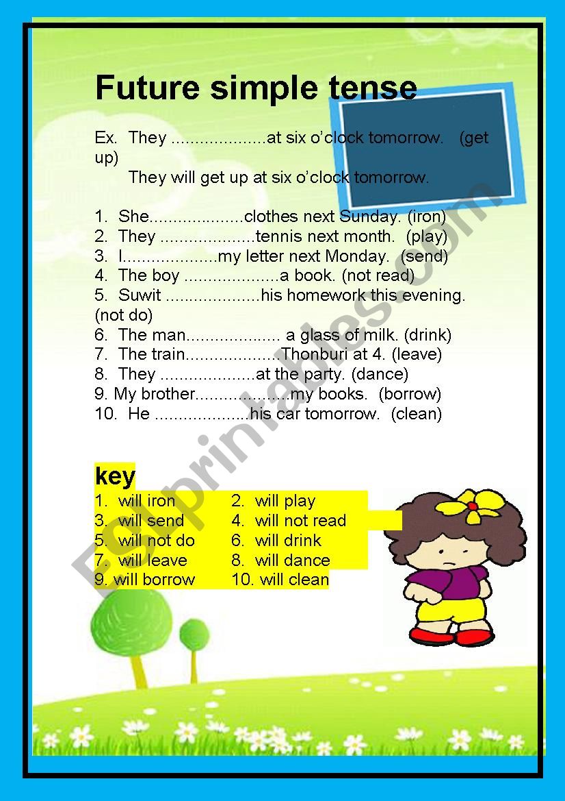 future tense worksheet