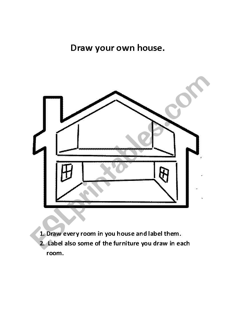 Draw your house worksheet