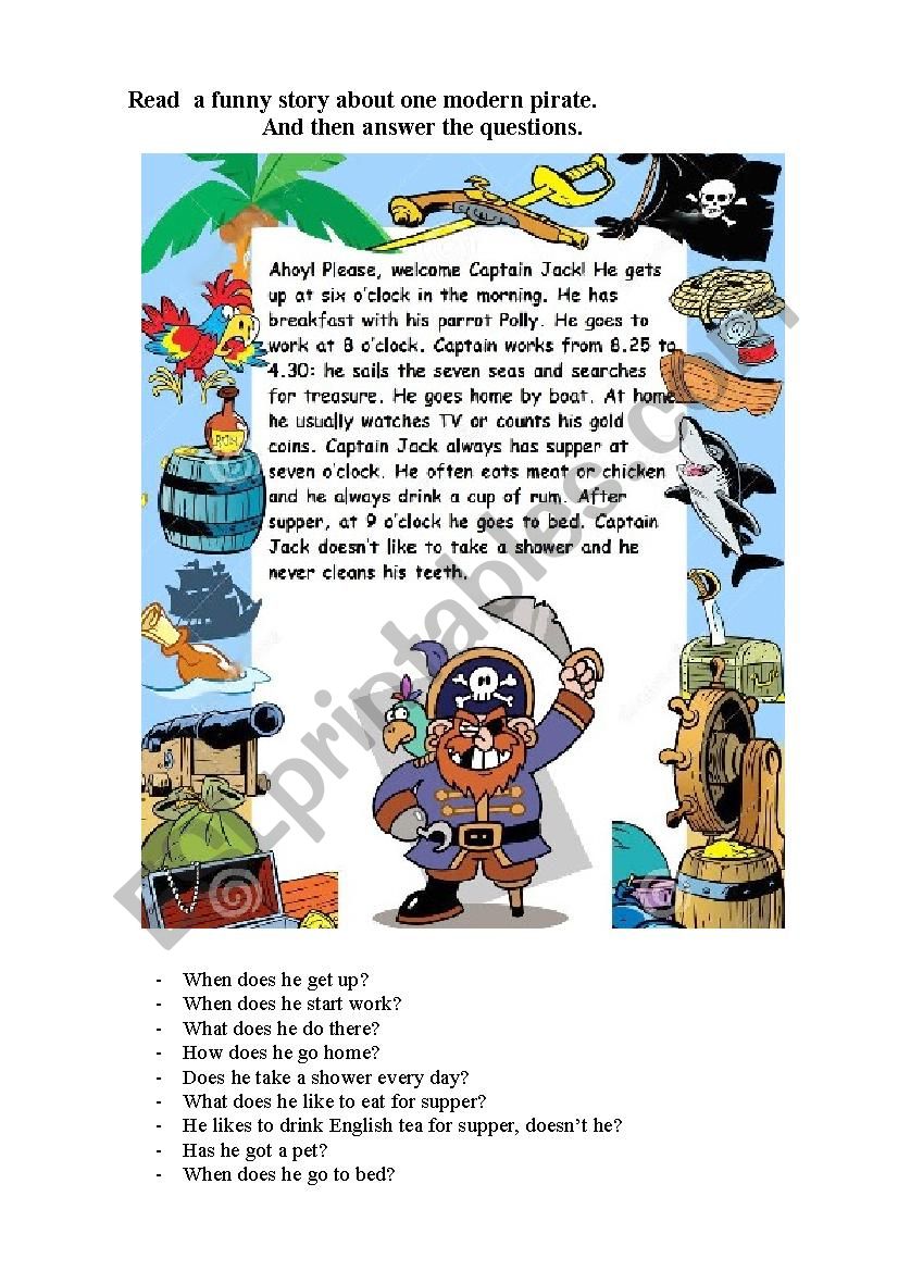 The second part in addition to Talk Like A Pirate Day lesson plan.Good luck! 