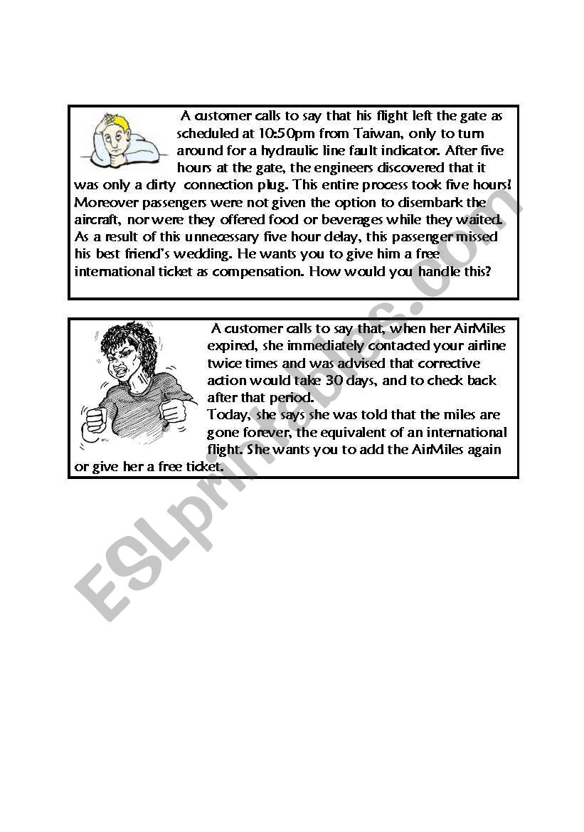 role play worksheet