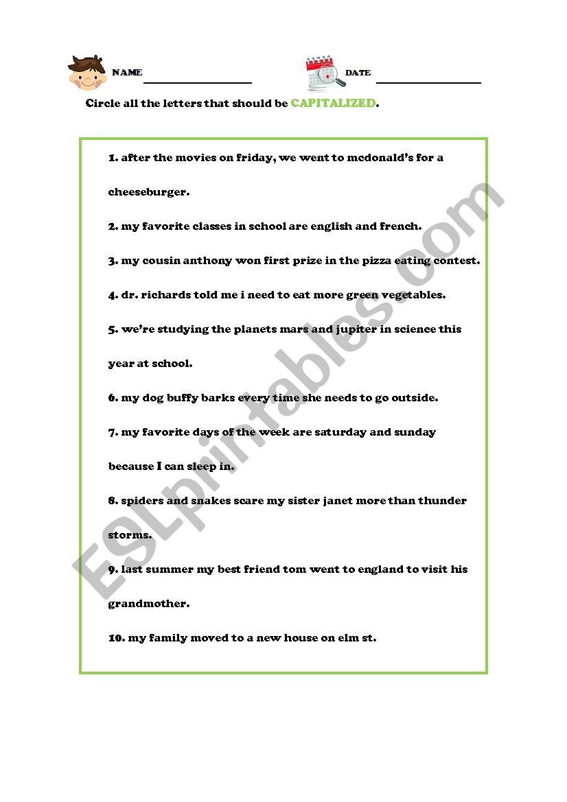 capitalization-with-answer-key-esl-worksheet-by-shyan818