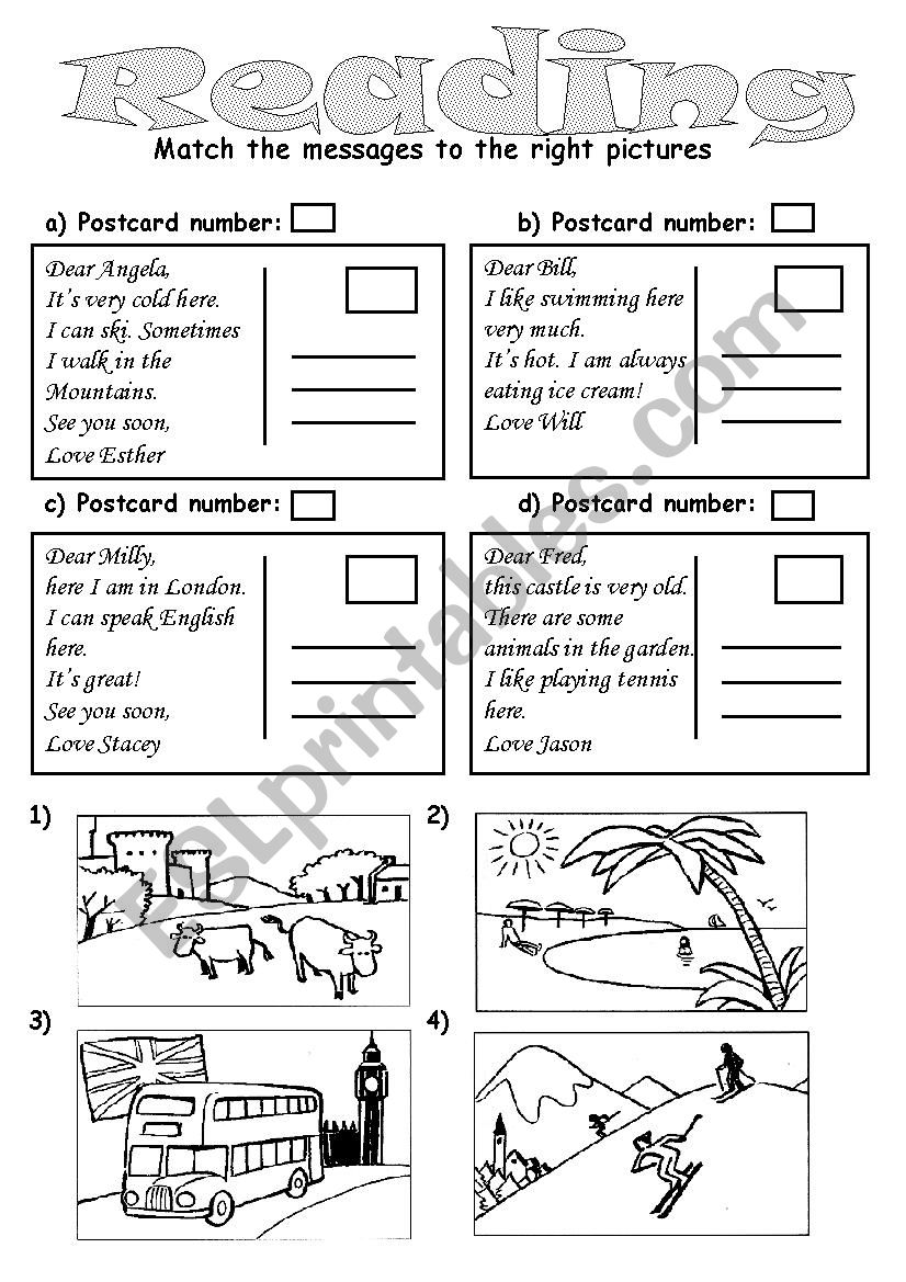 Reading worksheet worksheet