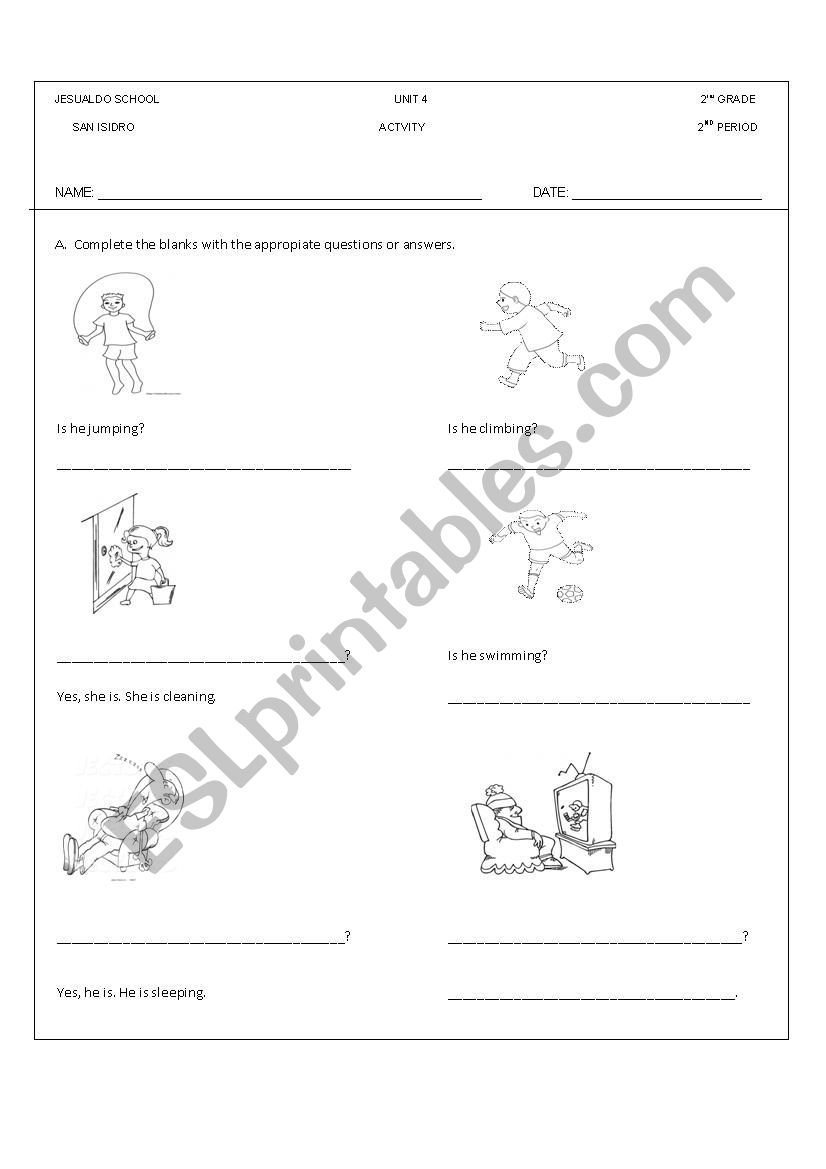 Present continuous - Wh-questions