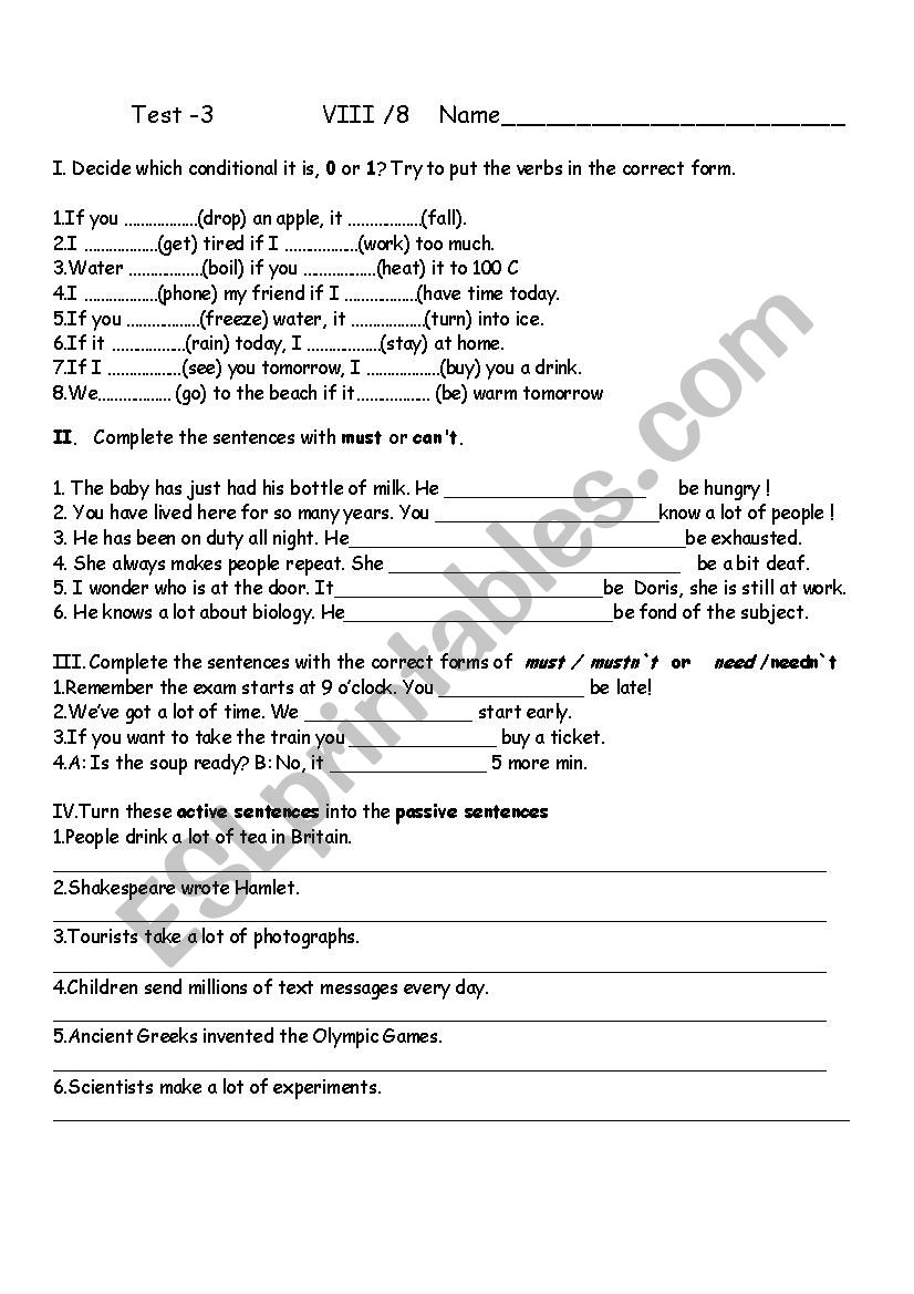 Grammar And Reading Comprehension Exercises ESL Worksheet By Aticemalik