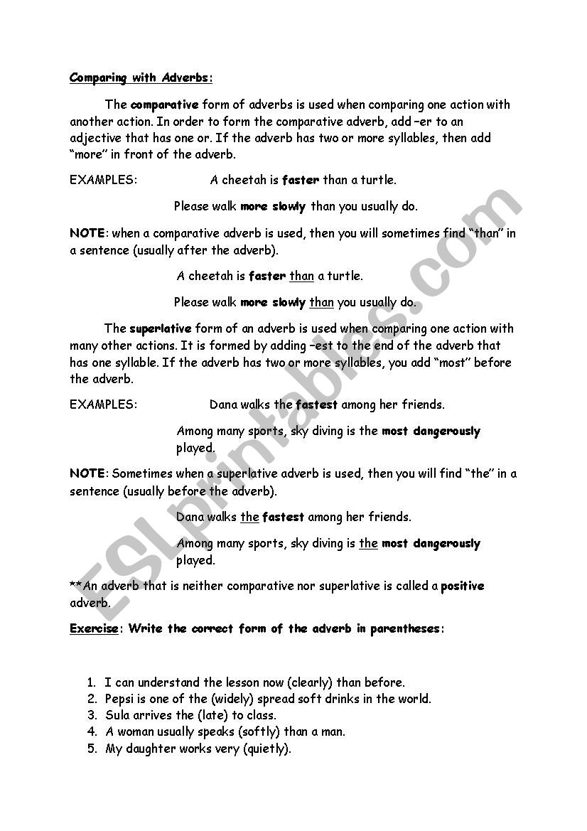 comparing-with-adverbs-esl-worksheet-by-reemsancil