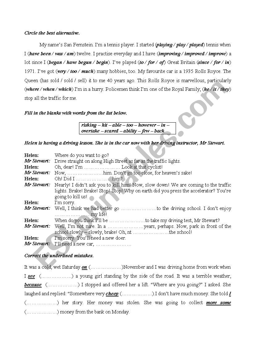 Third Full Term Test For First Form Pupils