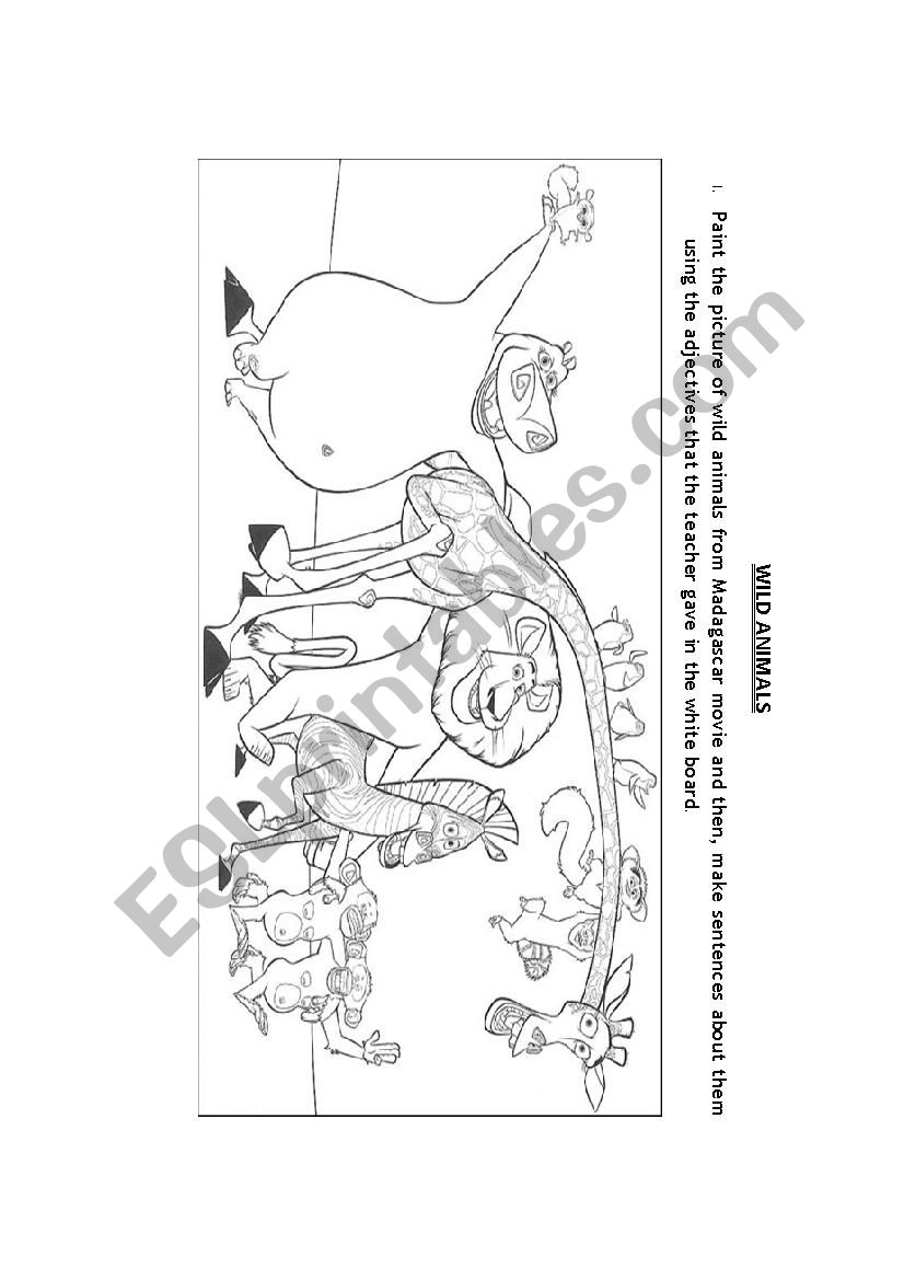 Wild Animals worksheet