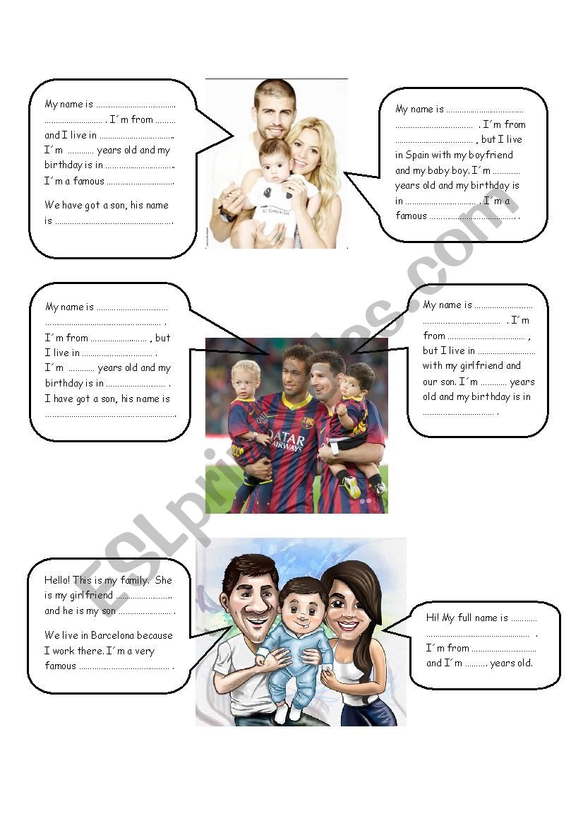 FIFA World Cup - players and their families