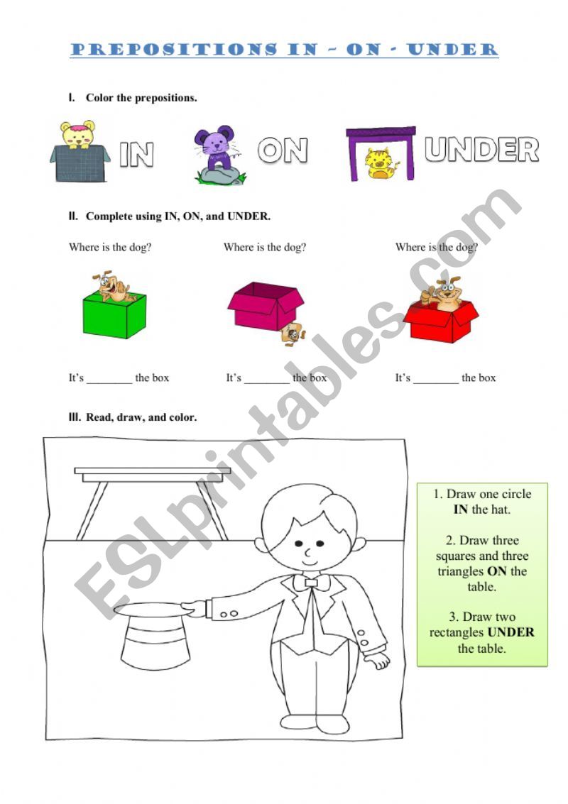 In-On-Under (B&W included) worksheet