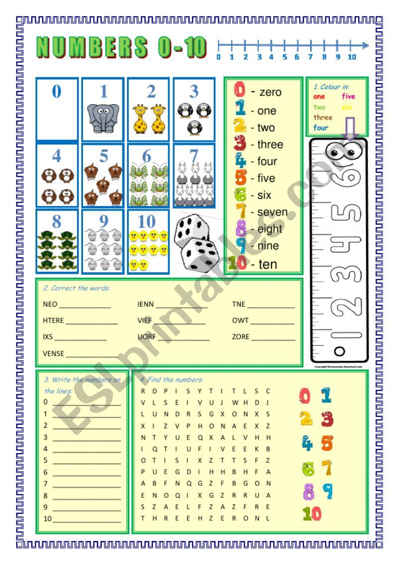 numbers-0-10-esl-worksheet-by-limeth