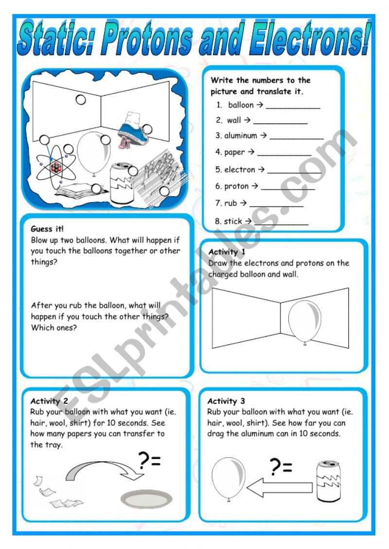 Static! worksheet