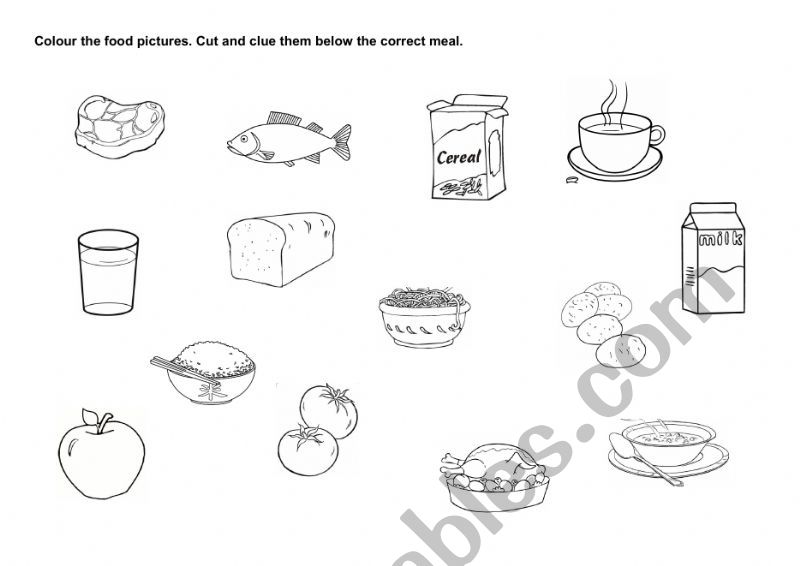 Food - Meals worksheet