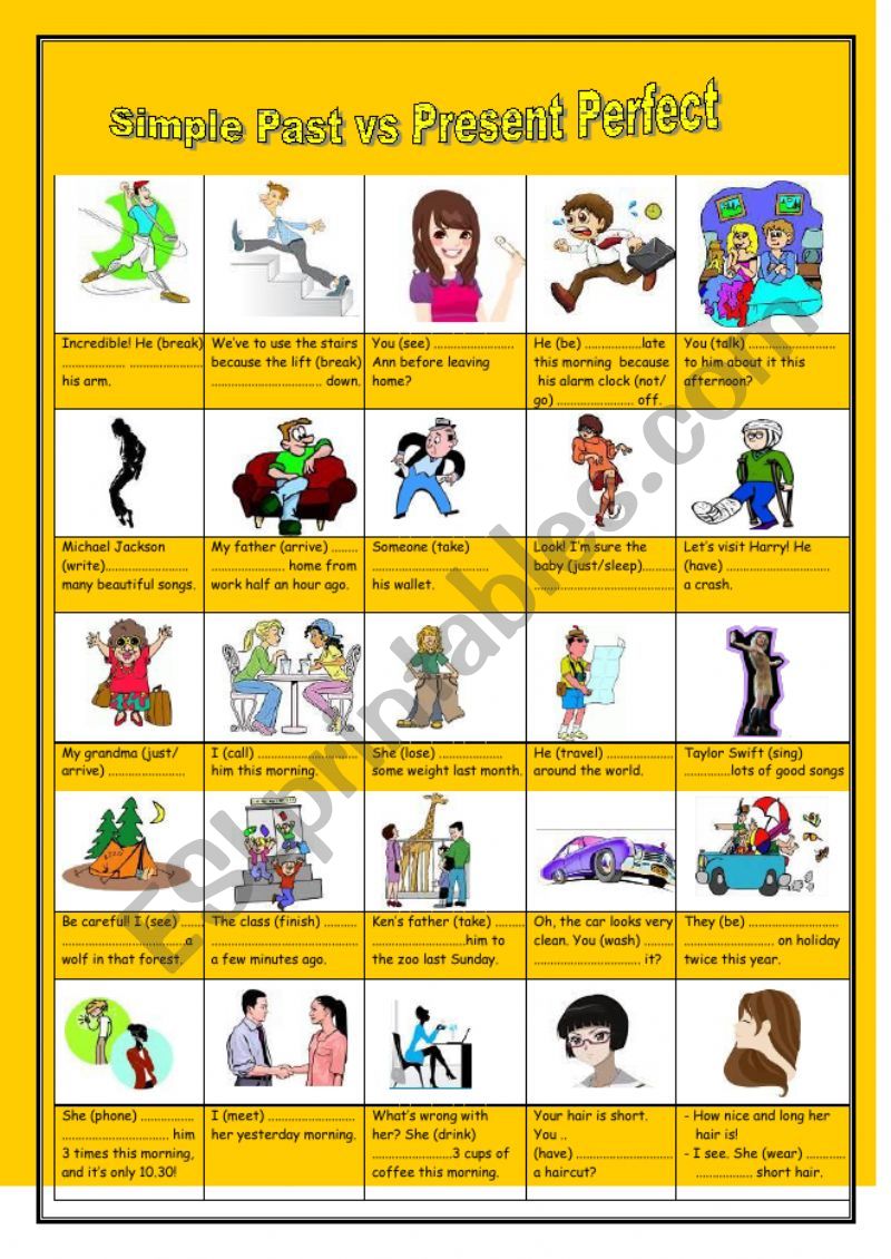 Simple past vs present perfect 2