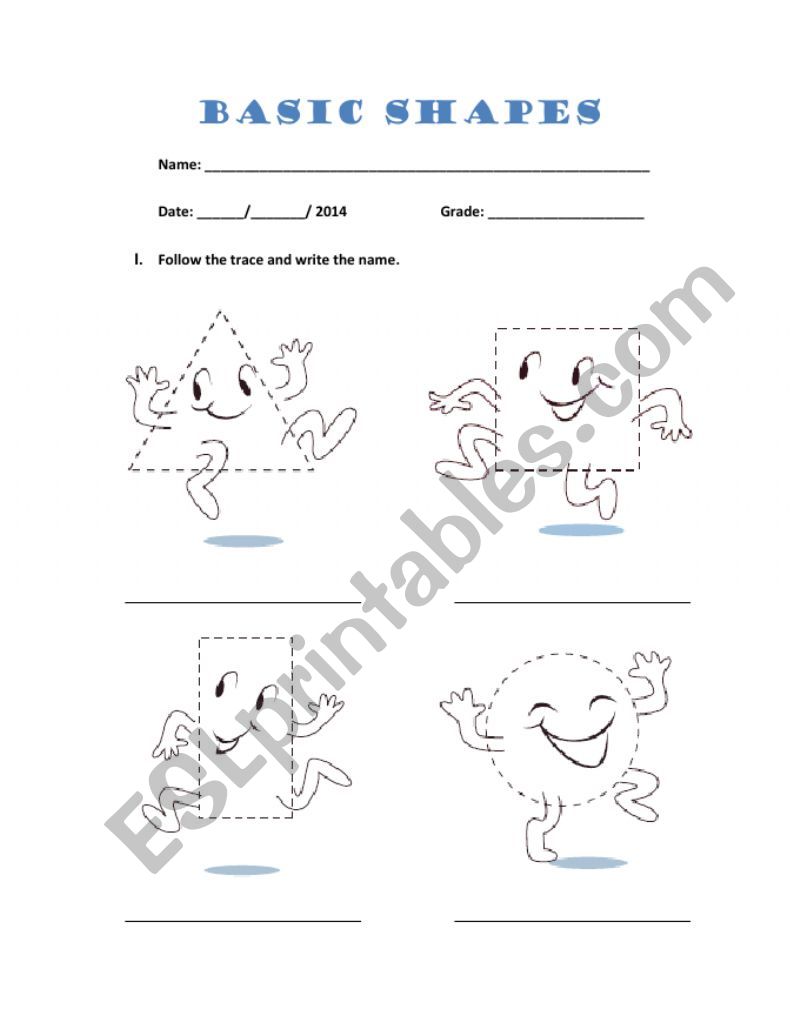 Basic Shapes worksheet