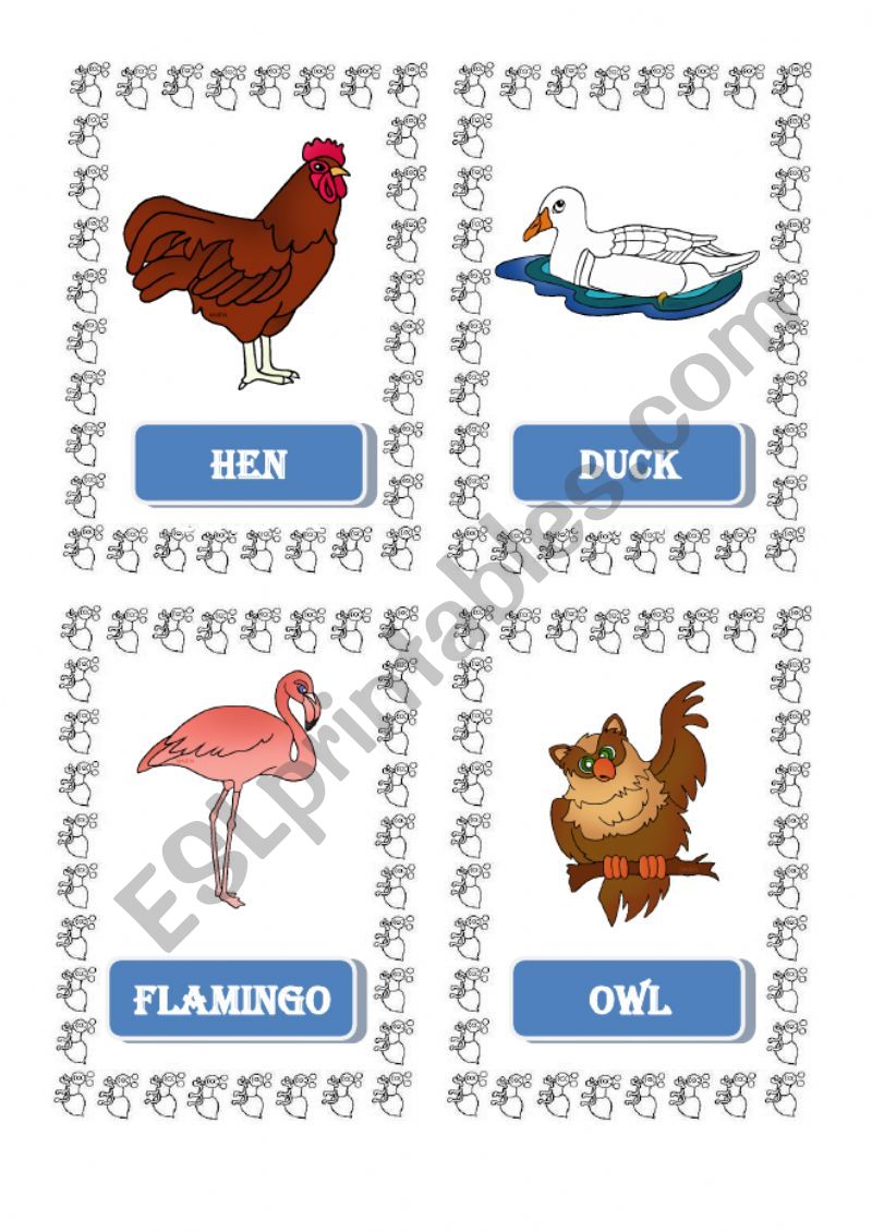  flashcard animals 2 worksheet