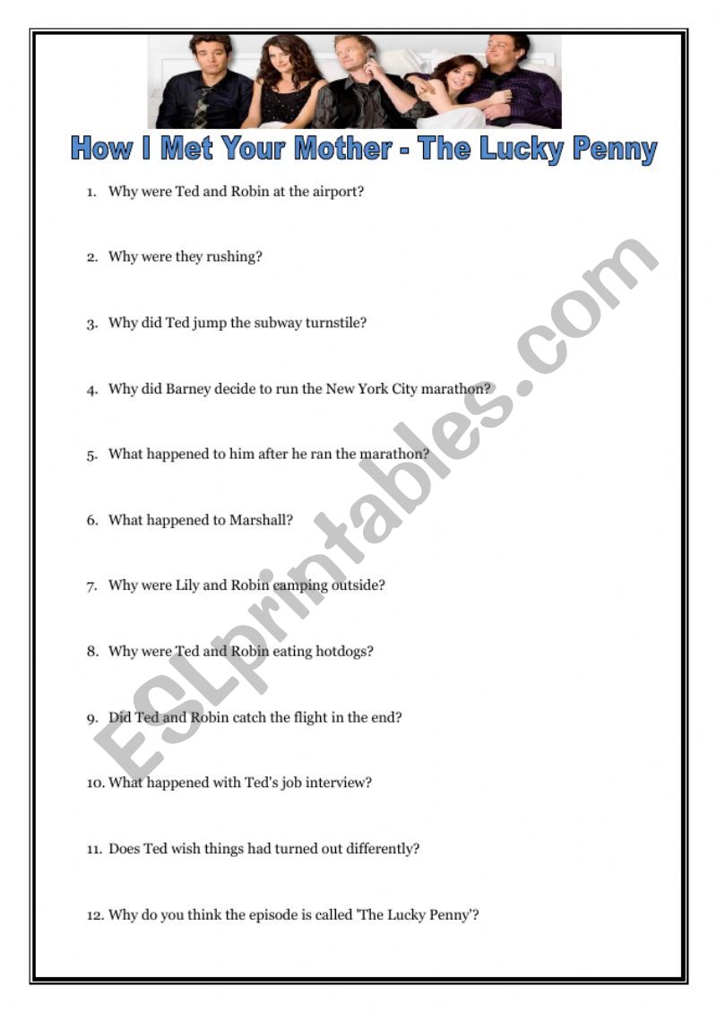 Third Conditional with an episode of HIMYM with Fate and Destiny