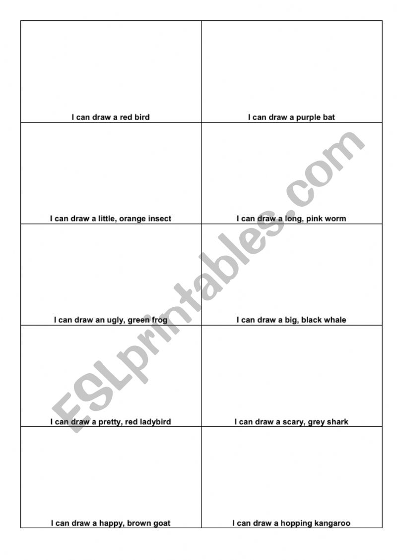 Using adjectives worksheet