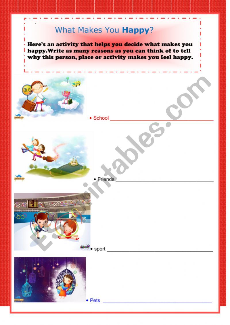 feelings worksheet