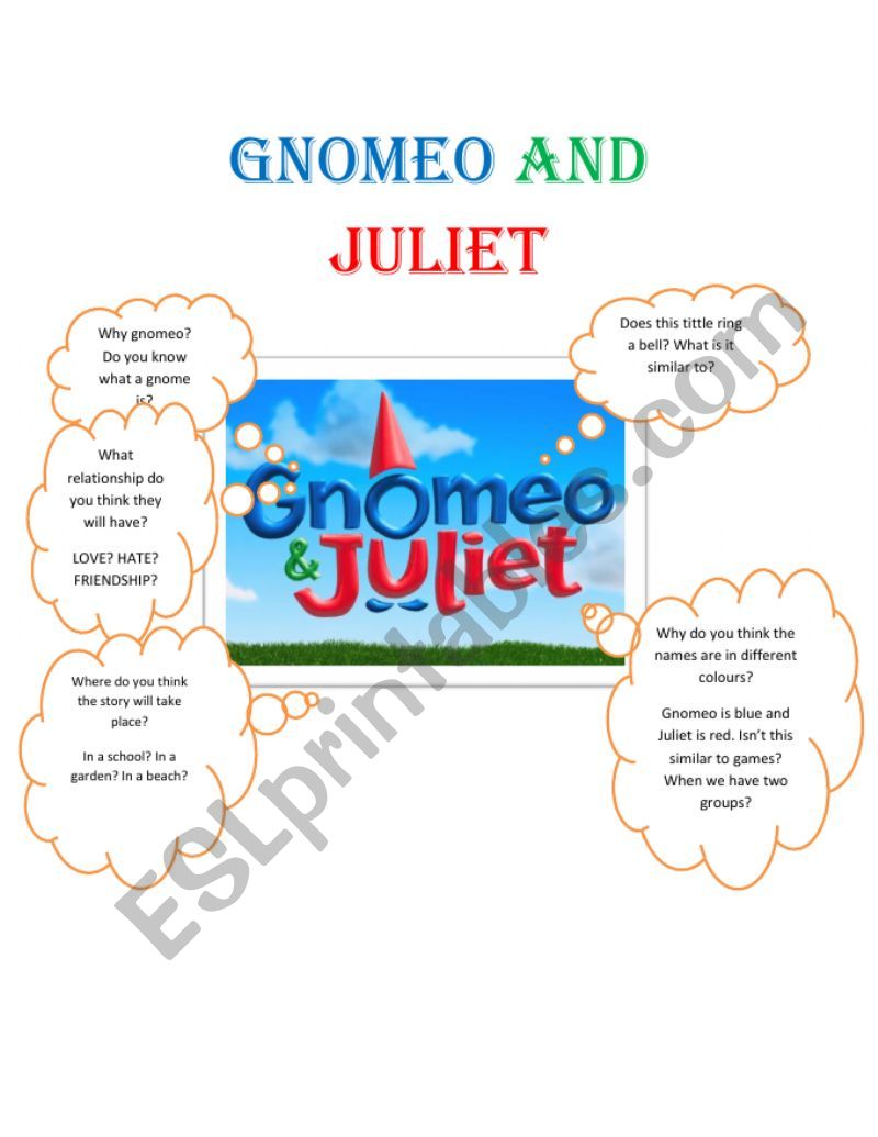 GNOMEO AND JULIET - part 1 (out of 3)