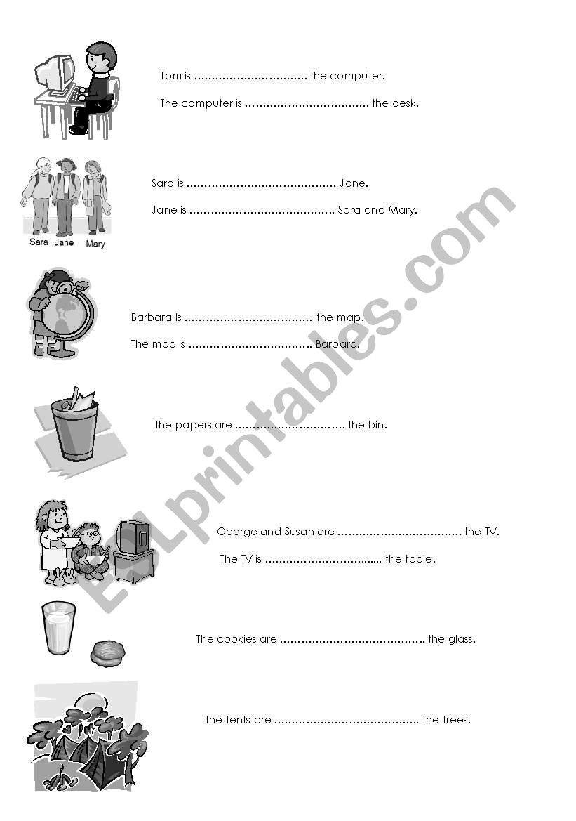 prepositions worksheet