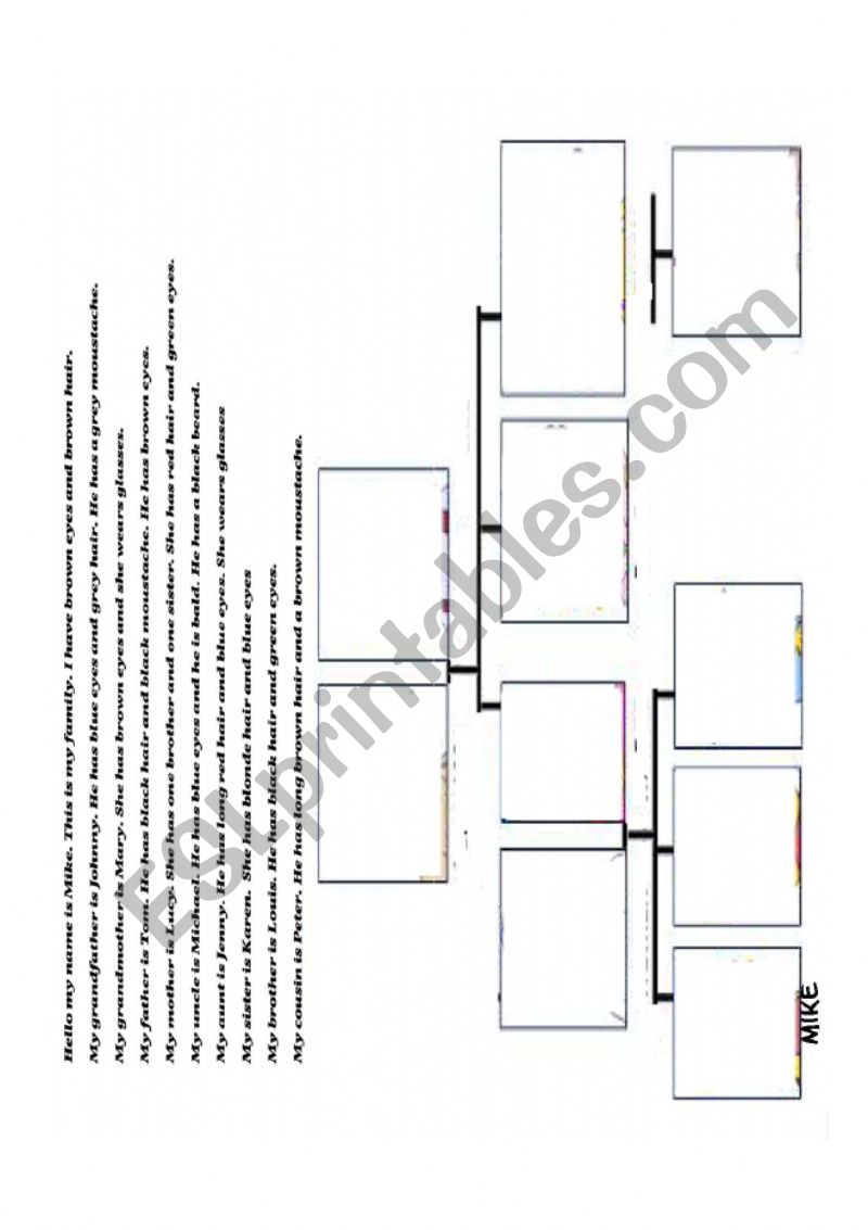 family members worksheet