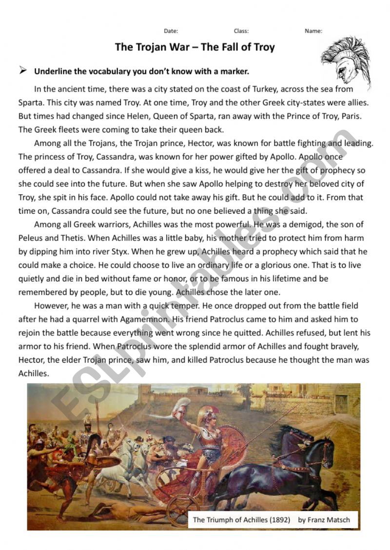 Greek Mythology - The Fall of Troy
