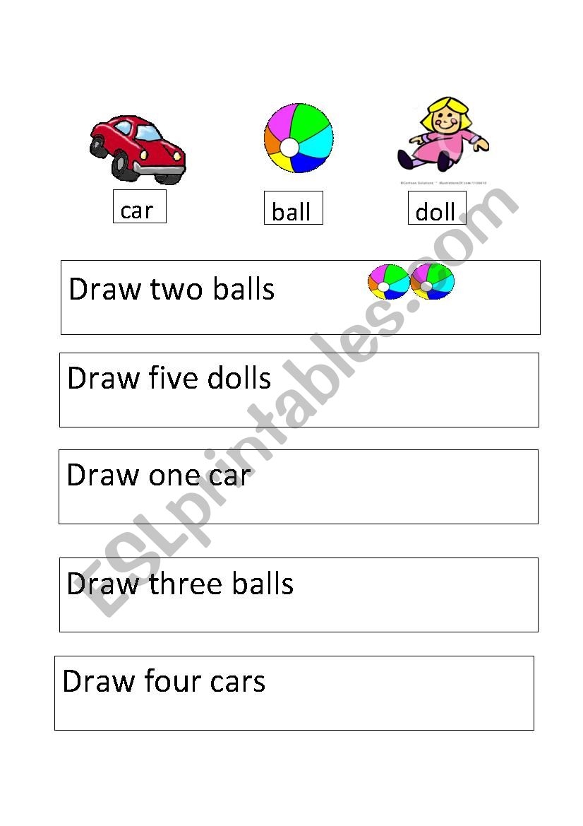 toys worksheet