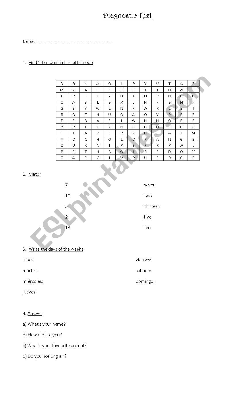 Present Simple worksheet