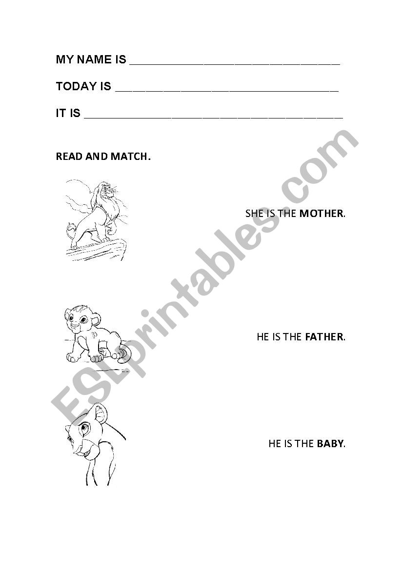 Family - Magic English worksheet