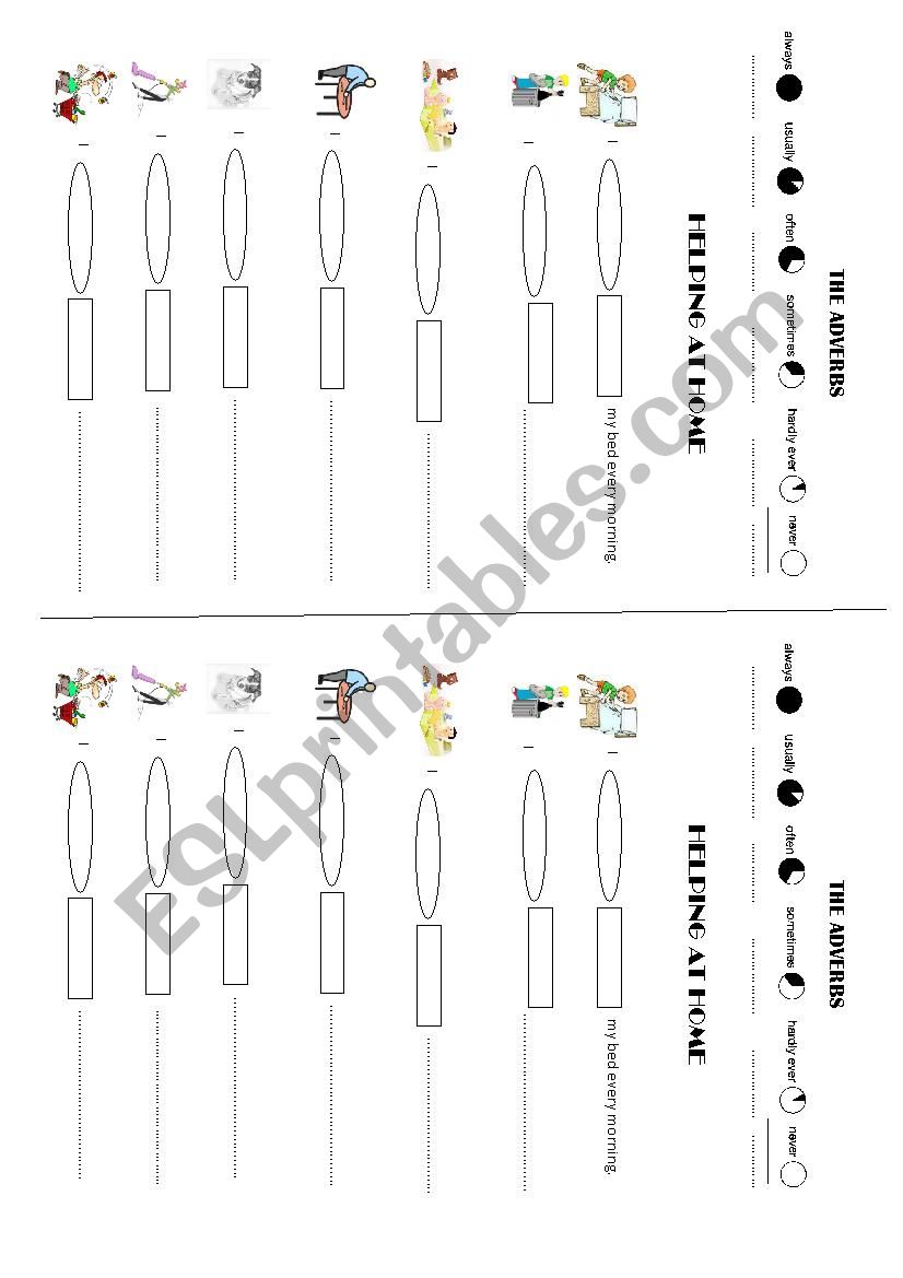ADVERBS - DAILY ROUTINE worksheet