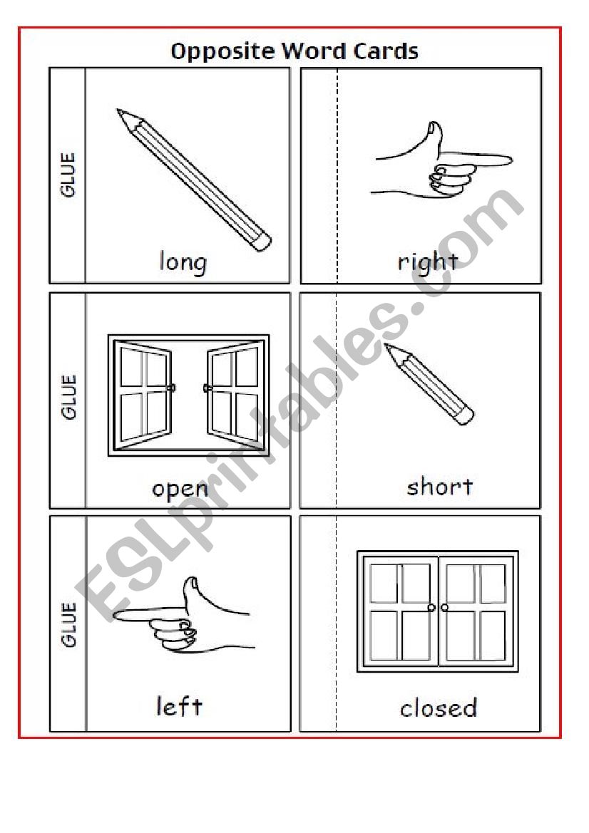 antonyms worksheet